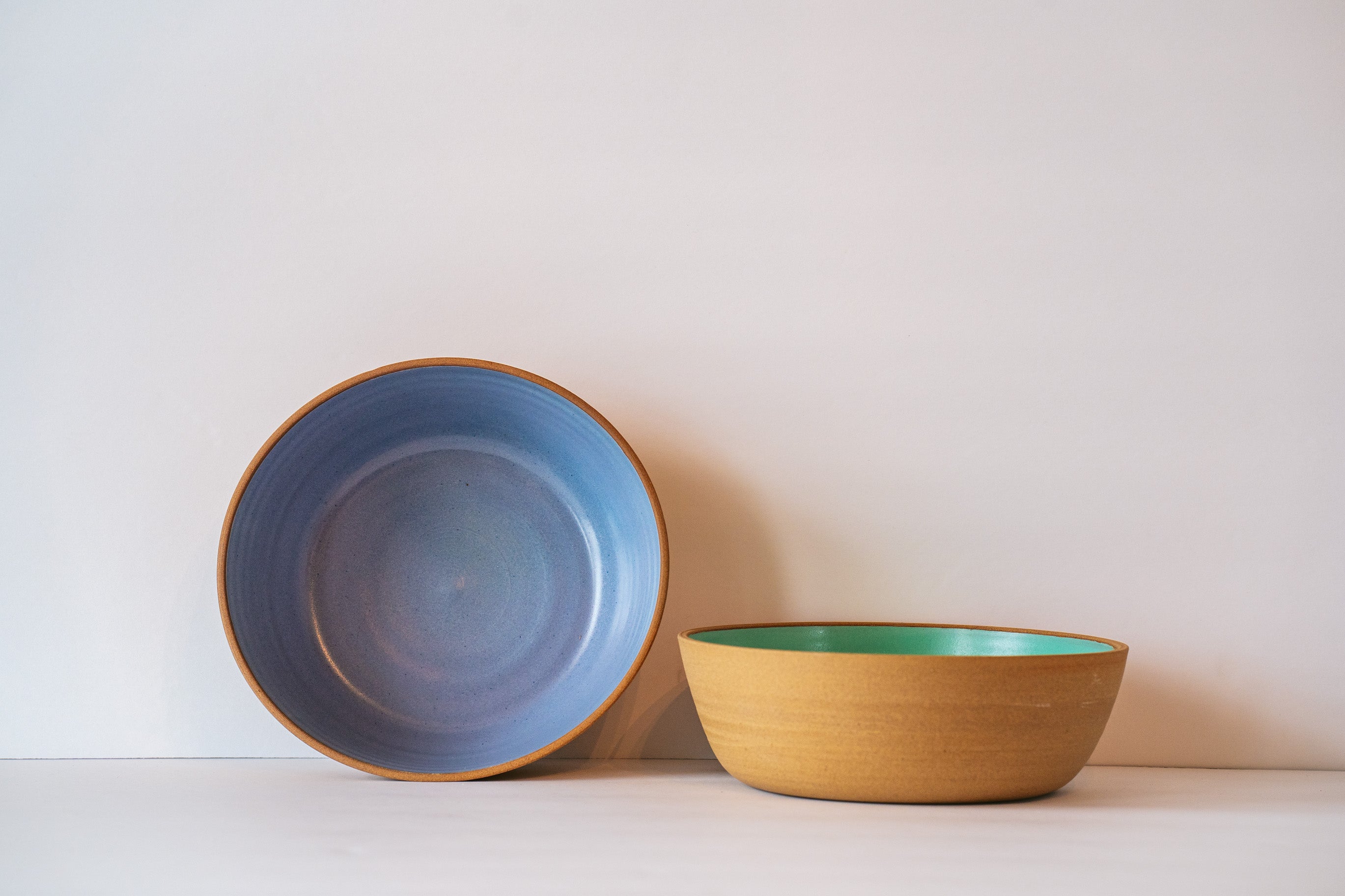 Lavender shallow bowl for pasta