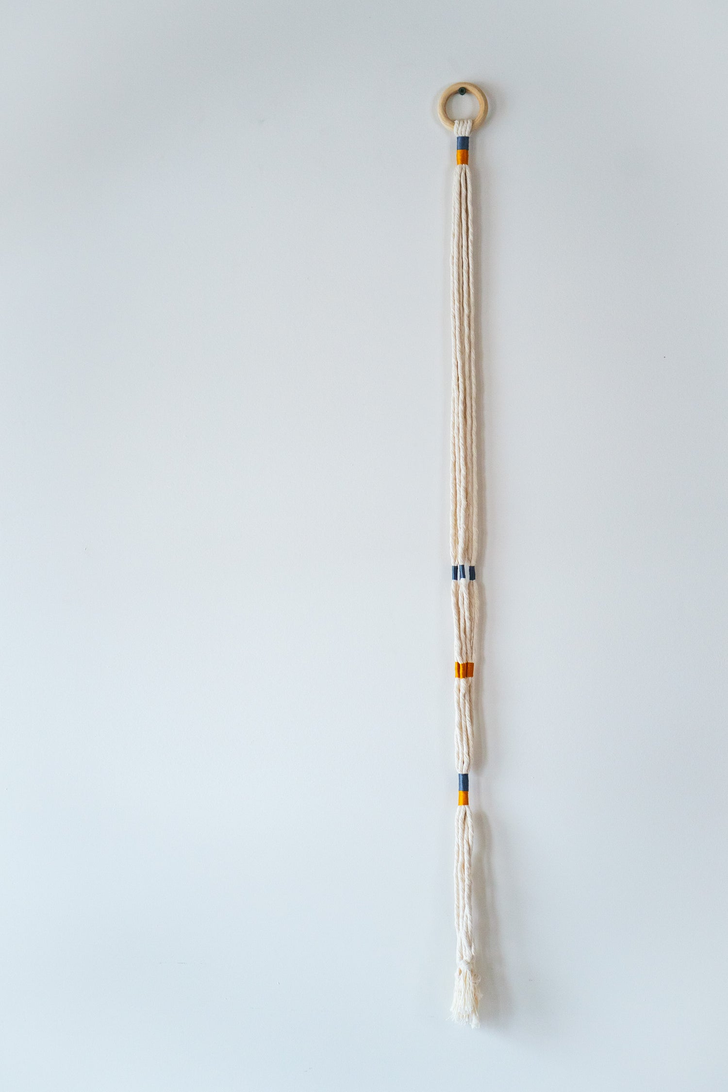 Colorful macramé hanger