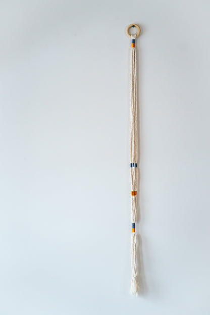 Colorful macramé hanger