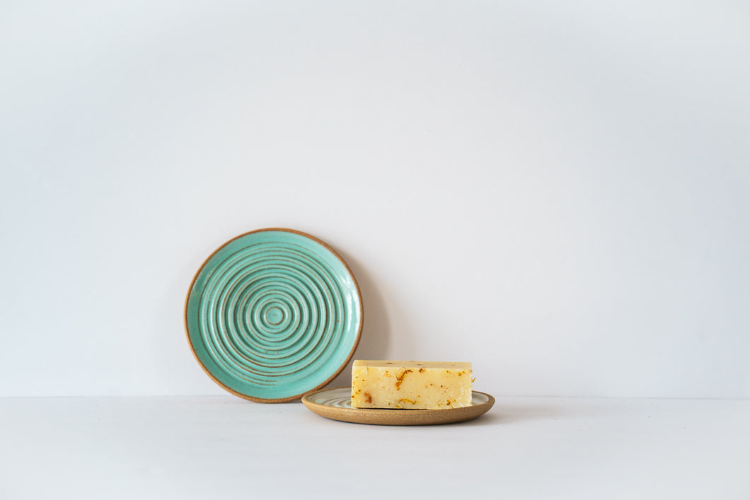Soap dish in turquoise